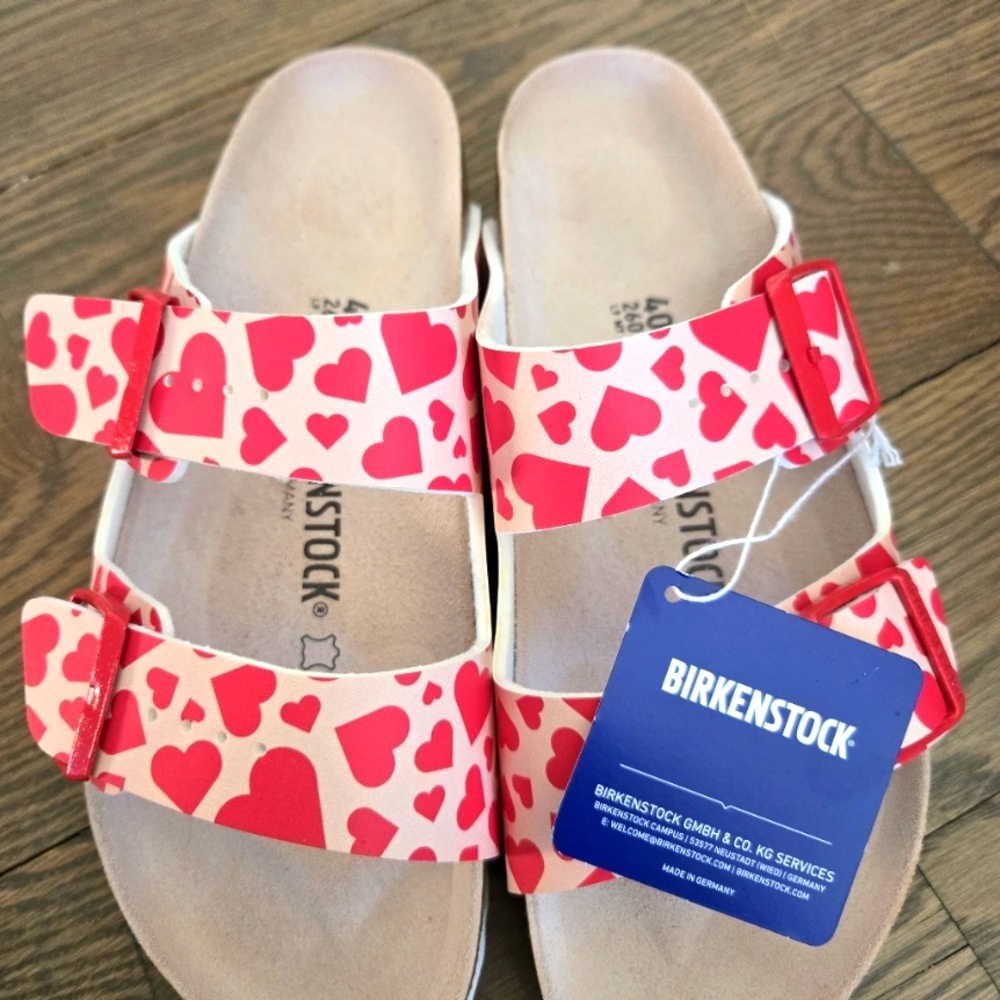RARE Red Hearts Birkenstock Sandals sold in Europe